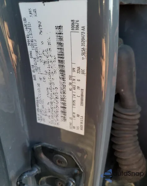 2018 Ford F150 Supercrew из США, поврежденный, VIN 1FTEW1EP4JFB86219